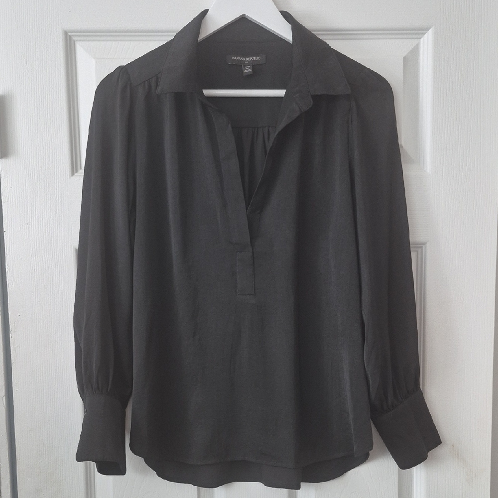 Banana Republic Dark Gray Blouse